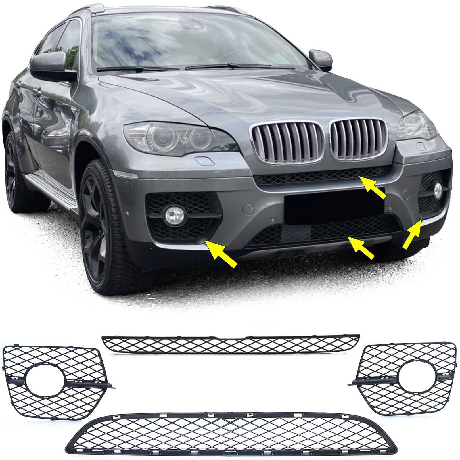 Комплект решетки БМВ Х6 Е71 4 броя Тунинг М Нови Комплект BMW X6 E71