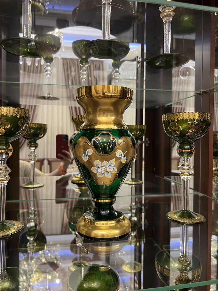 Чехский Богемия ваза лепка