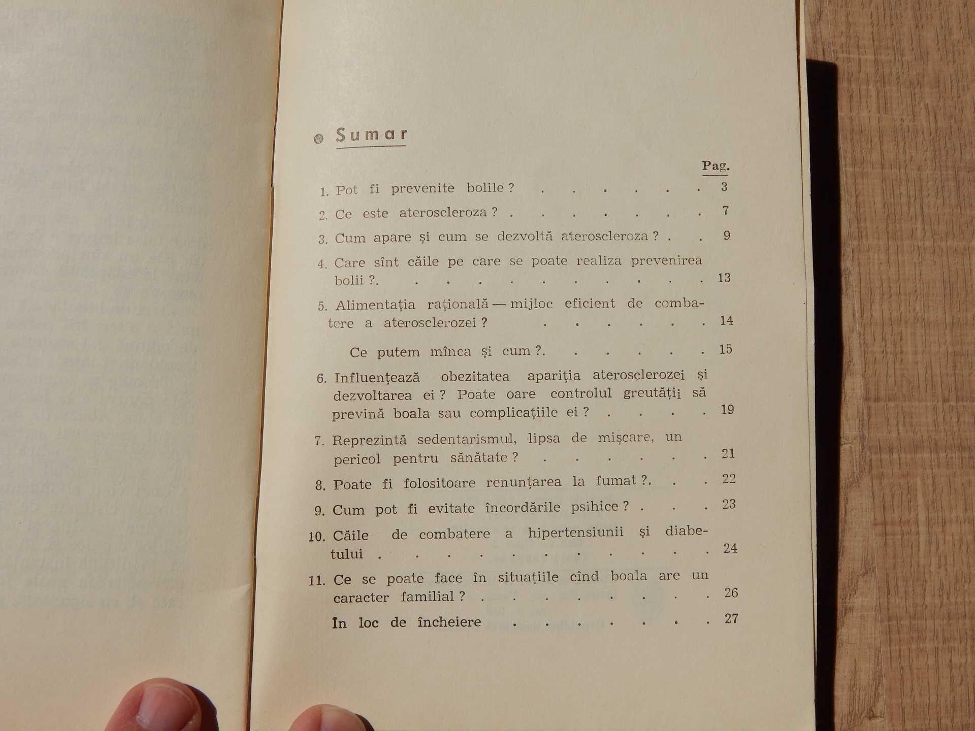 E posibila prevenirea aterosclerozei I Orha Ed Educatiei Sanitare 1973