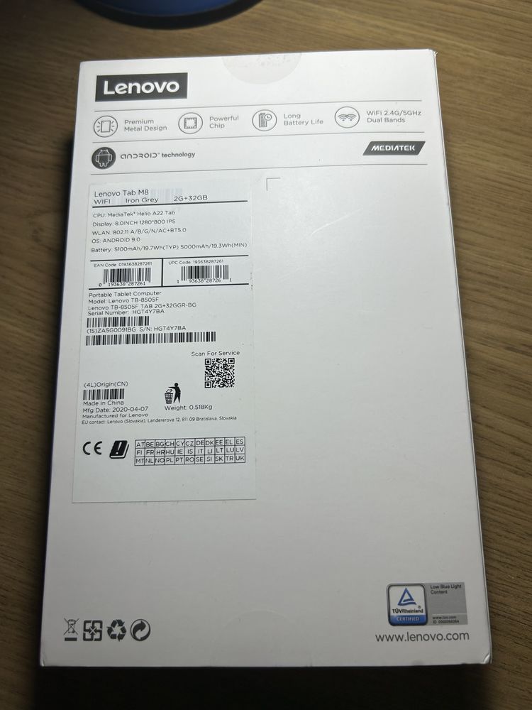 TABLETA Lenovo Tab M8 HD