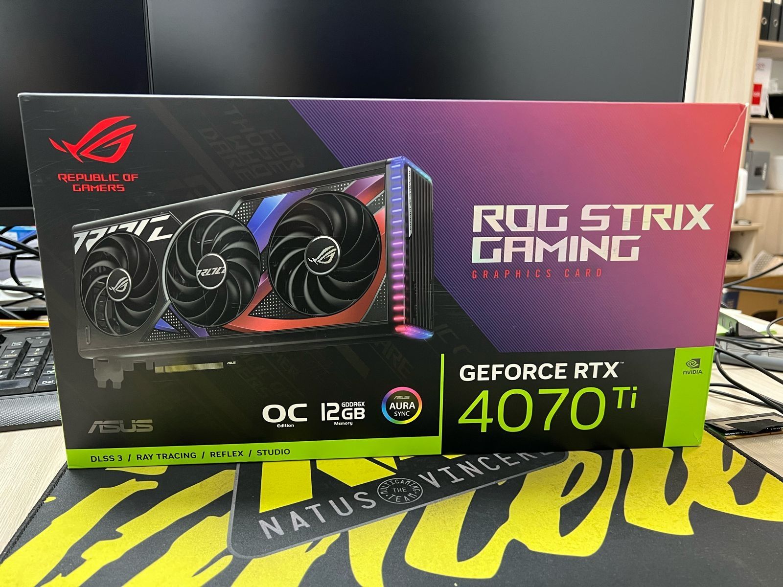 Новая RTX 4070ti rog strix gaming