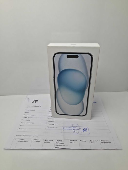 НОВ•iPhone 15 128GB Blue•Гаранция