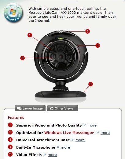 Microsoft Livecam VX 1000