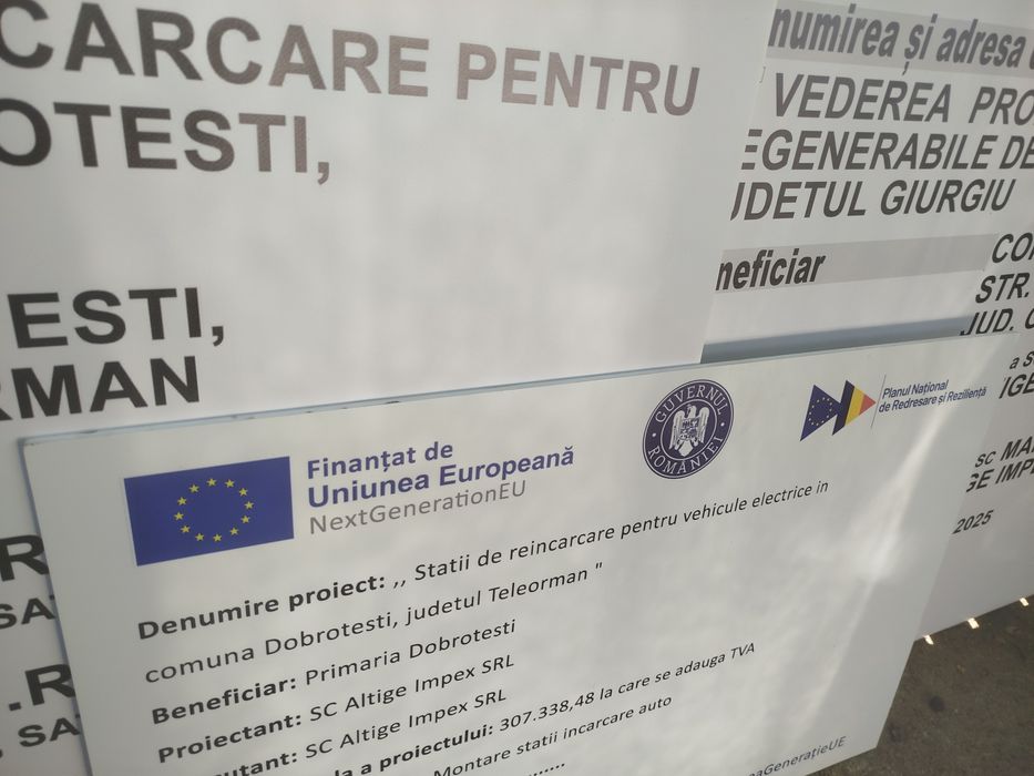 Șantier in lucru, plăcută identificare