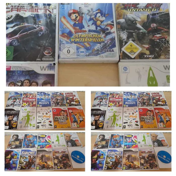 Jocuri wii 4 bucati /Schimb