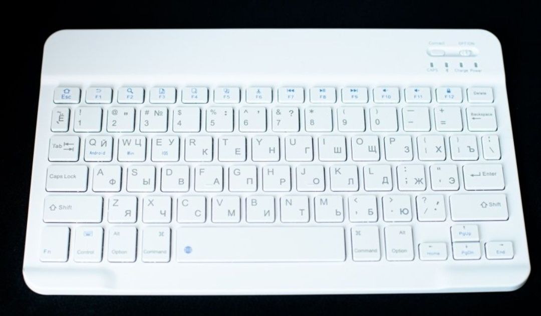 Супер Тонкая Беспроводная Bluetooth клавиатура белая новая