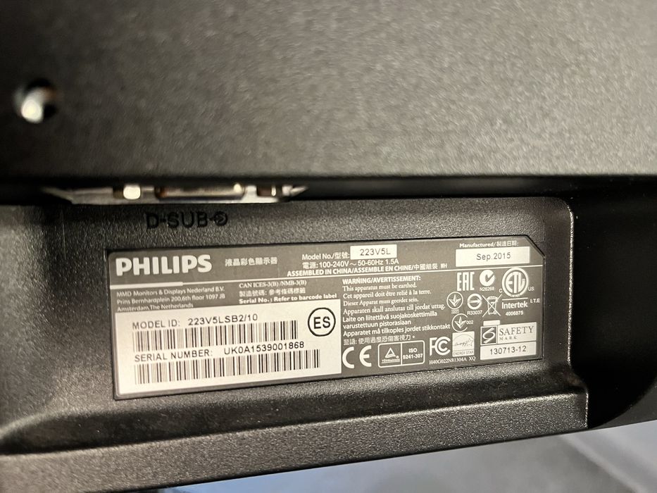 Монитор Philips 223V5LSB2/10