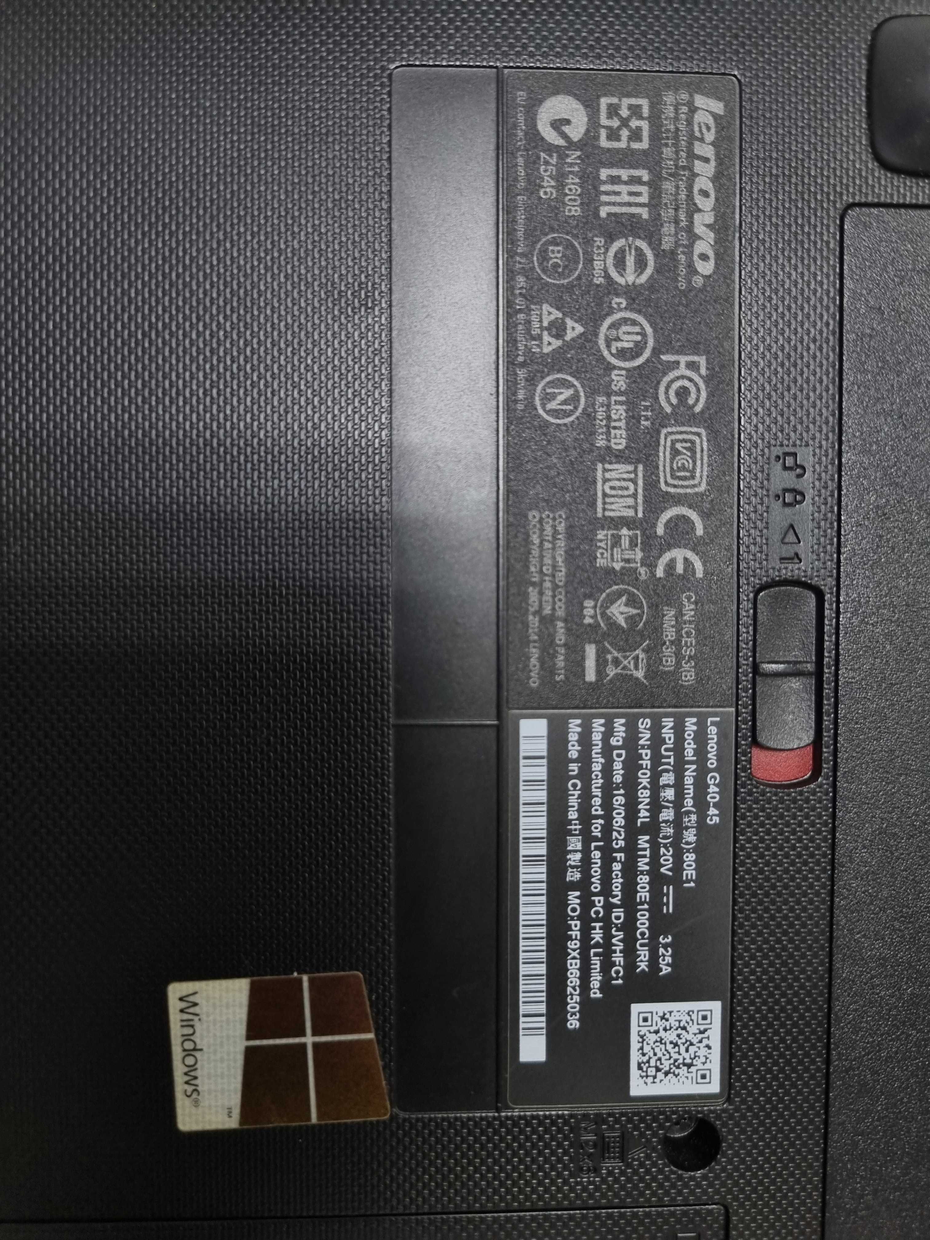 Ноутбук Lenovo G40-45