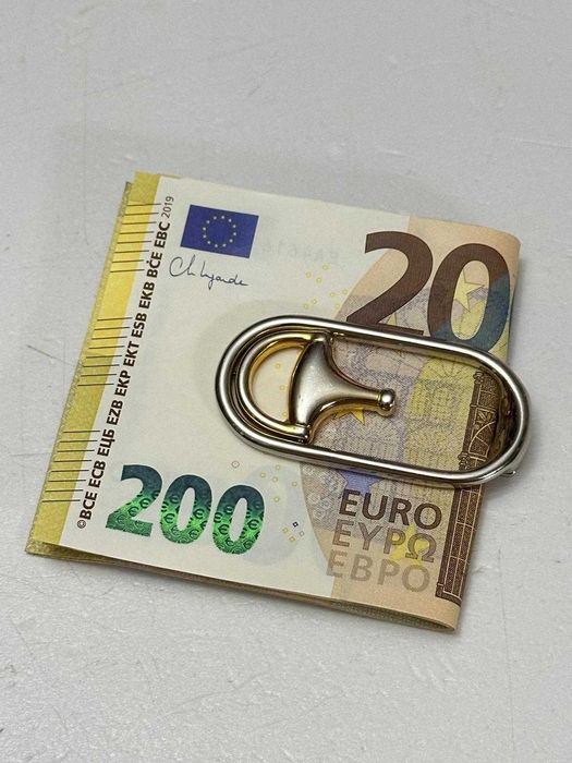 CLEMA BANI OTEL GUCCI - Money Clip - Half Horsebit -Originala -Vintage