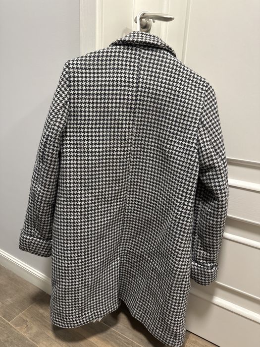 Вълнено Палто в десен пипи Zara