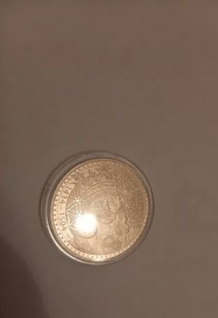 Moneda metal 100 ani de la incoronarea Ferdinand I si Stefan cel Mare