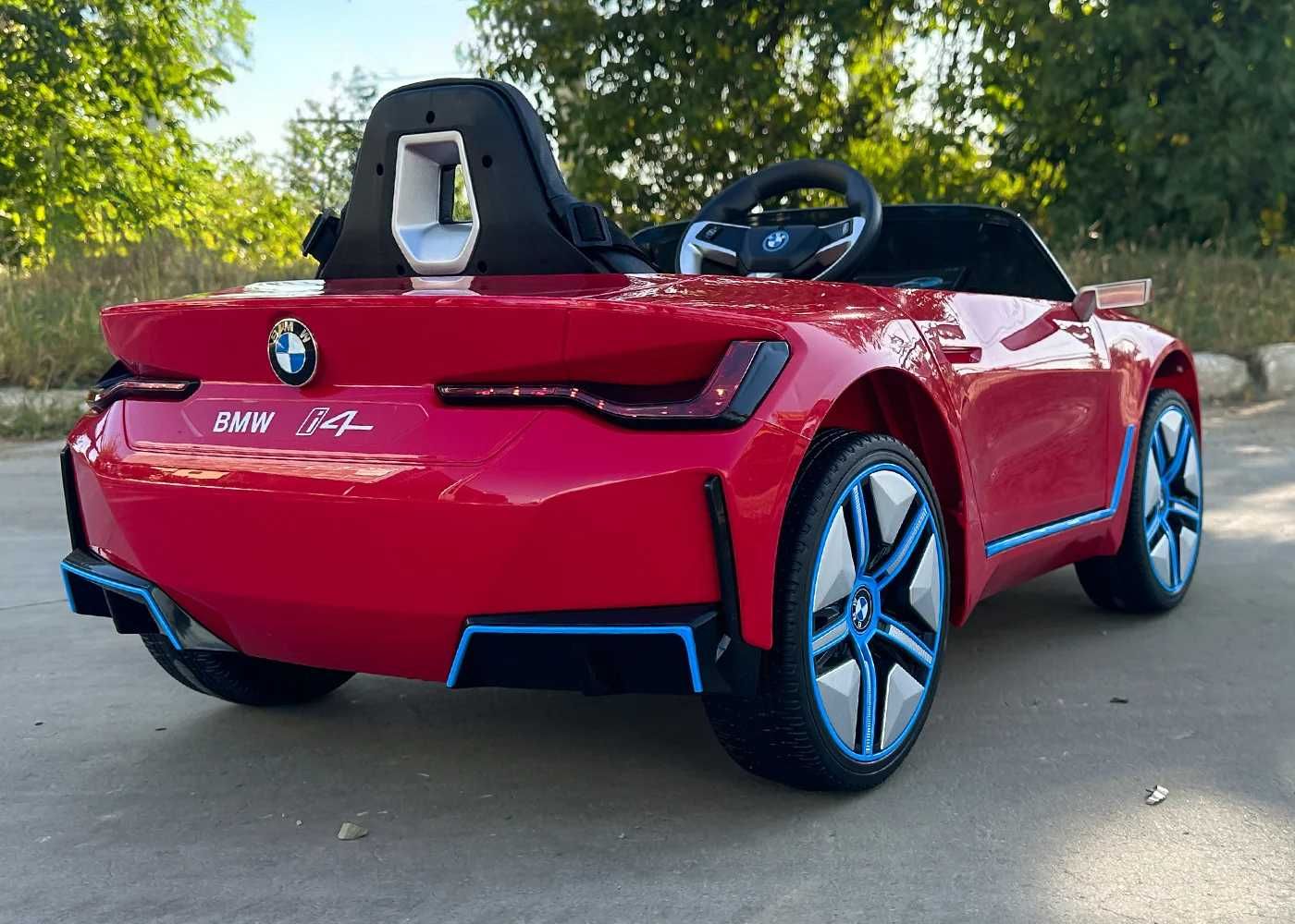 Masinuta Electrica Copii 1-6 Ani BMW I4 cu Roti Moi Rosu