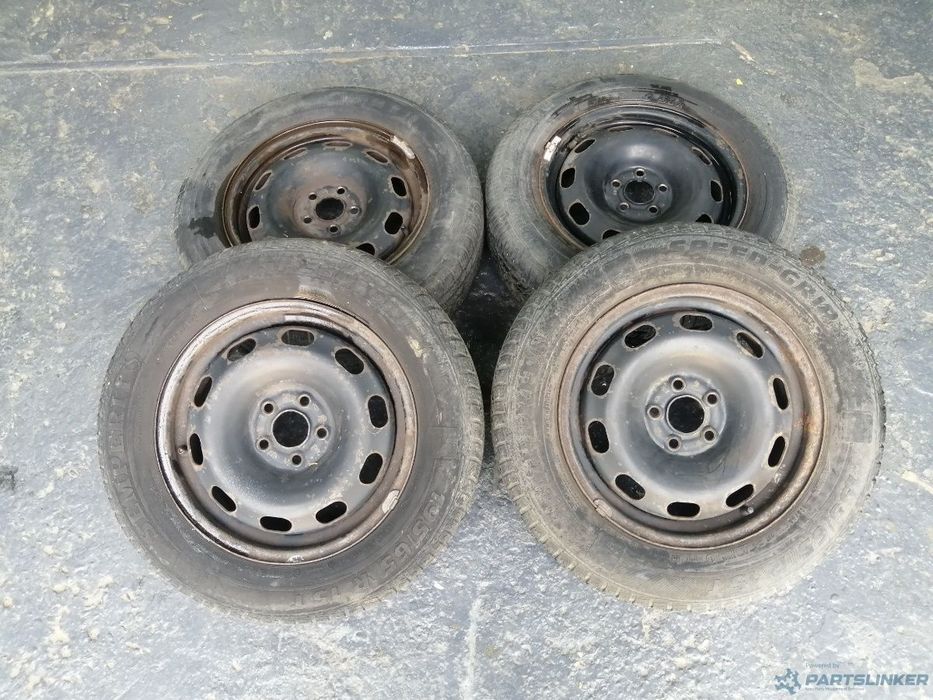 Jante de otel cu cauciucuri 195/65 r15 VOLKSWAGEN BORA 1J2 1998 - 2013 1J0601027Q