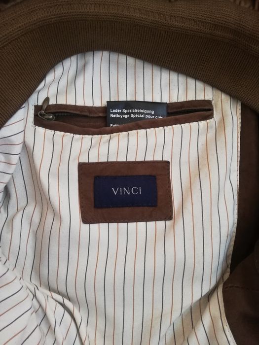 Geaca piele întoarsă bărbati Vinci M-L