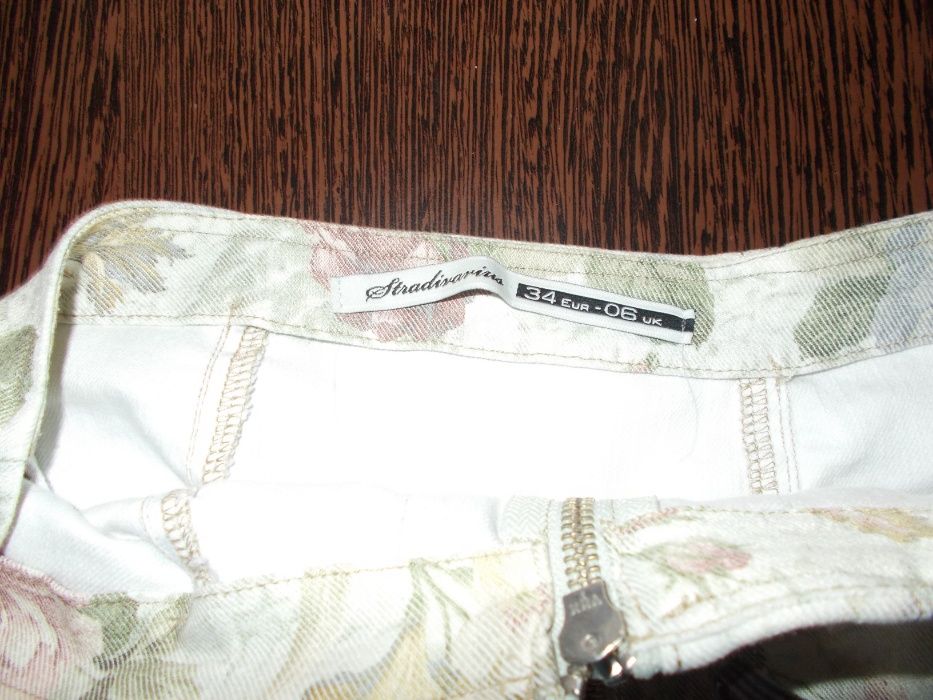 Fusta din denim elastic Stradivarius