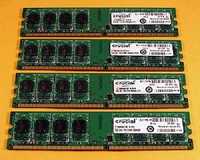 4X2G =8Giga DDR2 800Mhz Ram Kingmax Crucial Technology Memorie KIT Dua