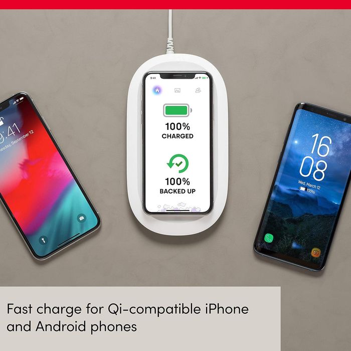 SanDisk 2în1 (încărcător QI rapid+backup foto/video de 128 GB),sigilat