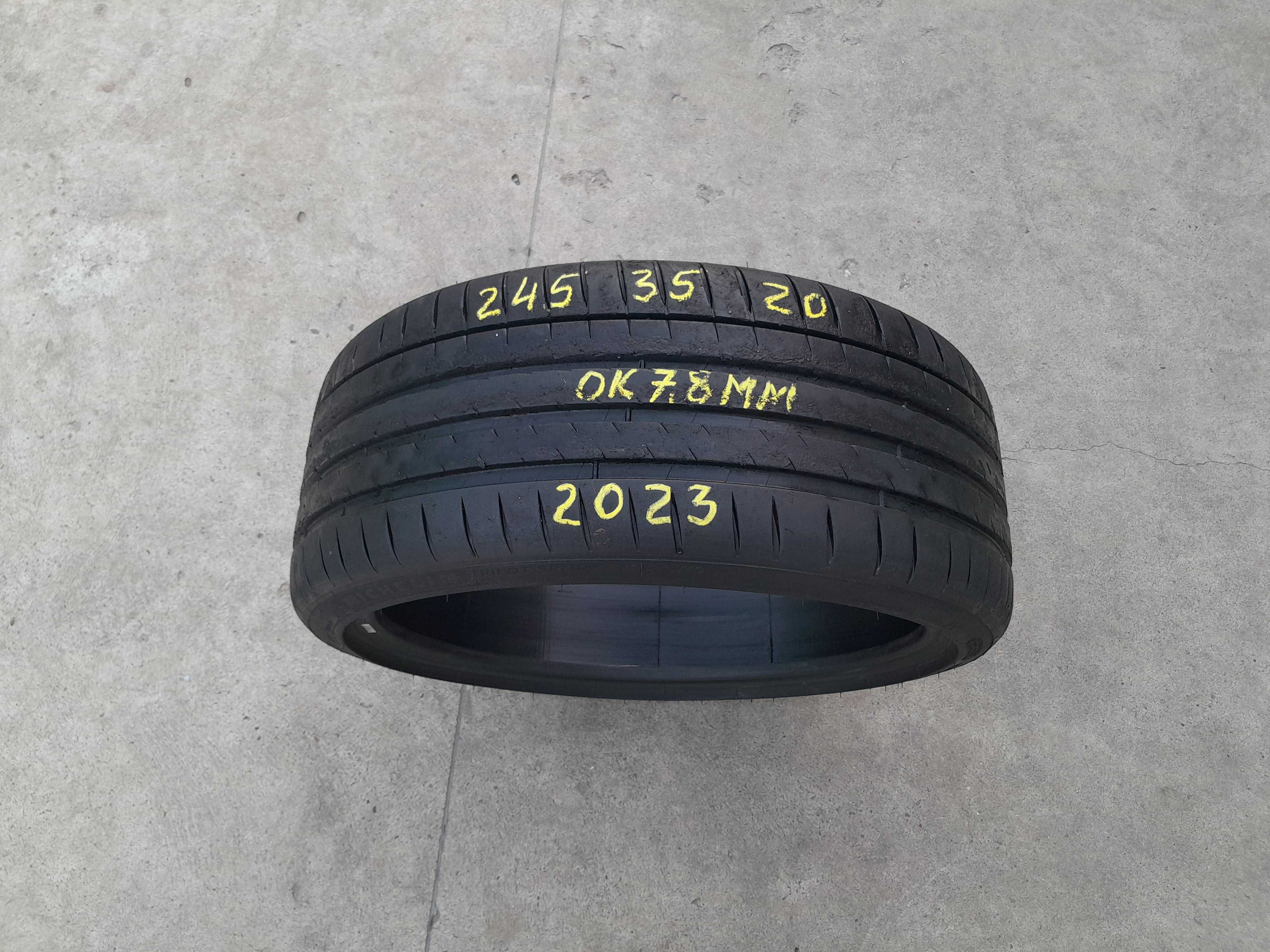 O anvelopa vara 245 35 20 michelin pilot sport 4S profil 7,8 mm 2023