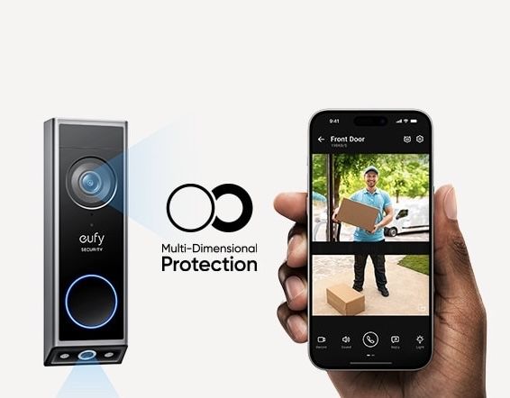 НОВО!!! Видео звънец за врата Eufy E340, Wireless Dual Camera, 2K HD,