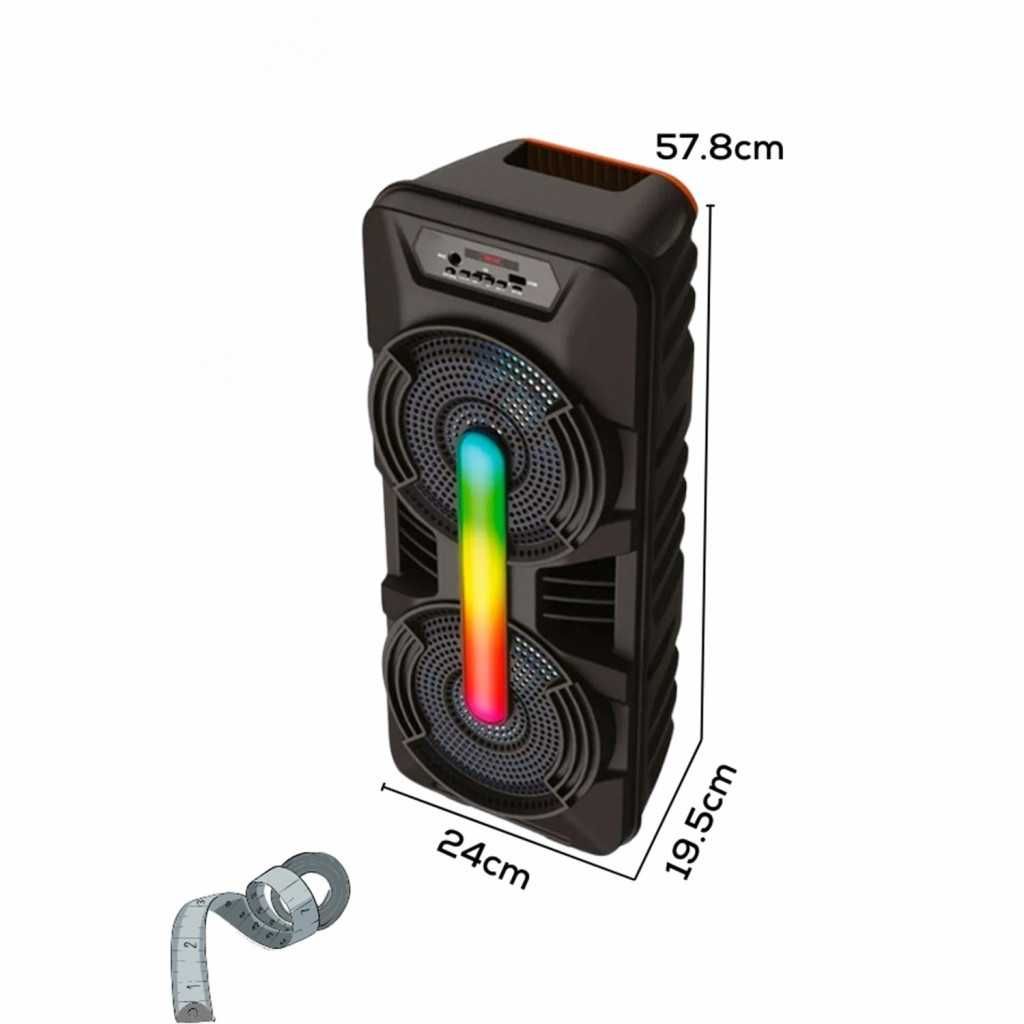 Портативна Bluetooth колонка GTS-1702 – Мощен звук и LED светлини