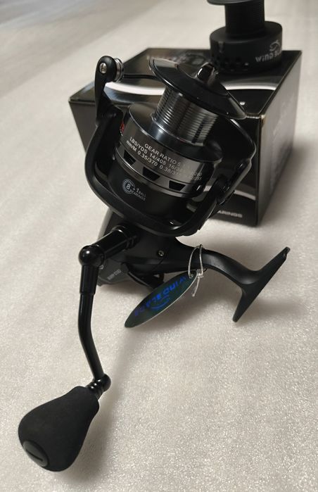 SET 2 Mulinete Wind Blade TB12-60FR, Baitrunner, Tambur metalic 8+1 Ru