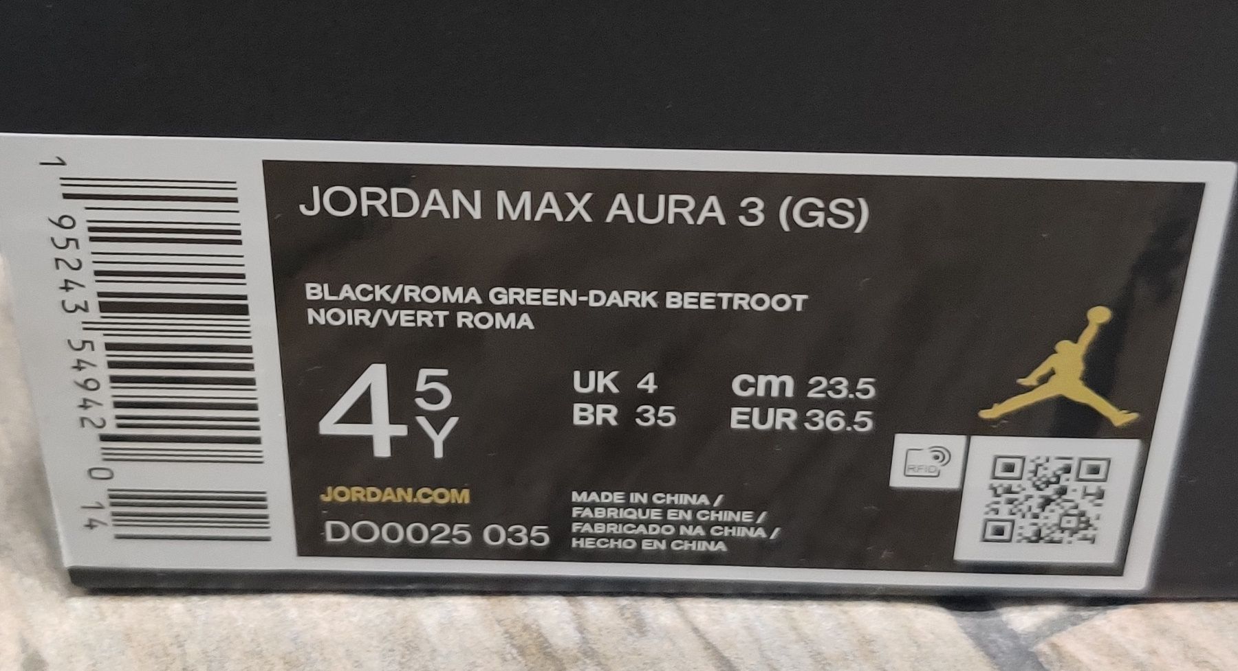 Nike Jordan Max Aura 3 Copii M.36.5(S.H)