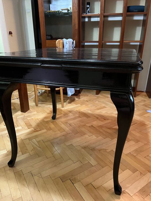 Masa antica lemn , plianta . renovat