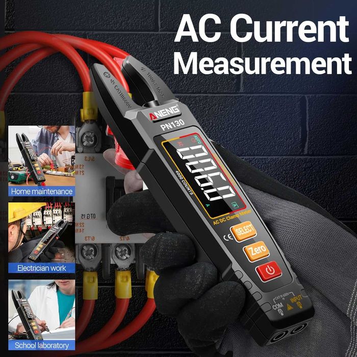 ANENG мултицет клещи U-образен, цветен LCD, акумулаторен