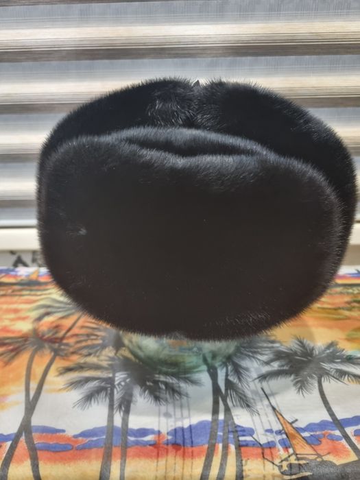 Норковая мужская шапка