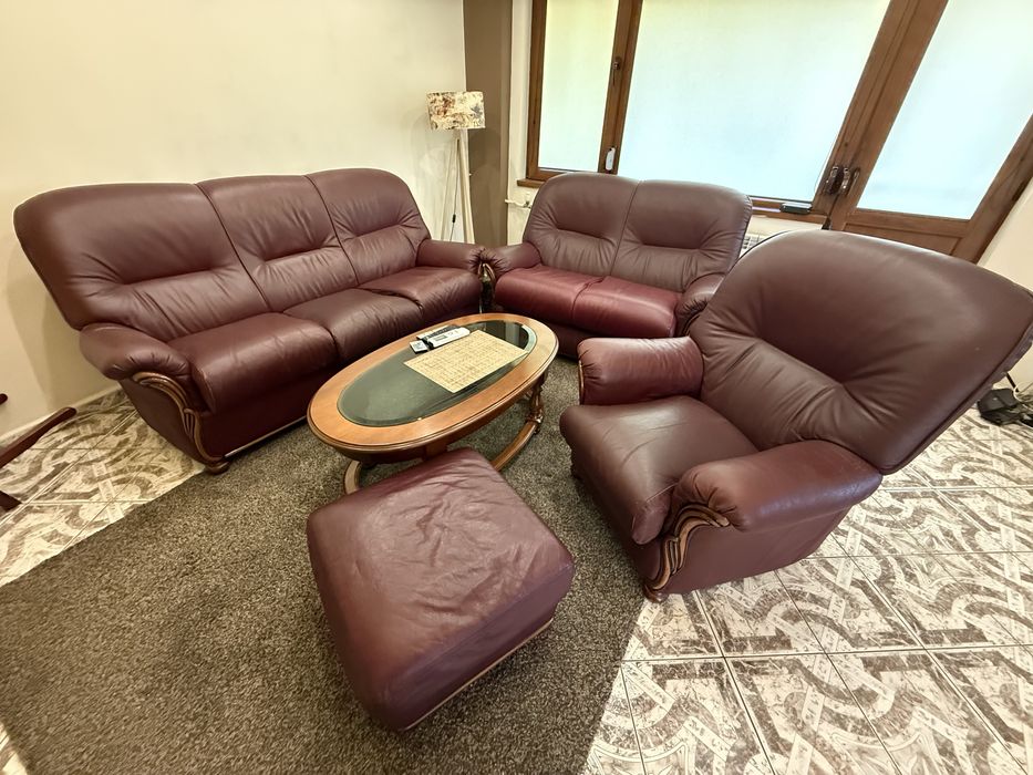 Кожена холова гарнитура