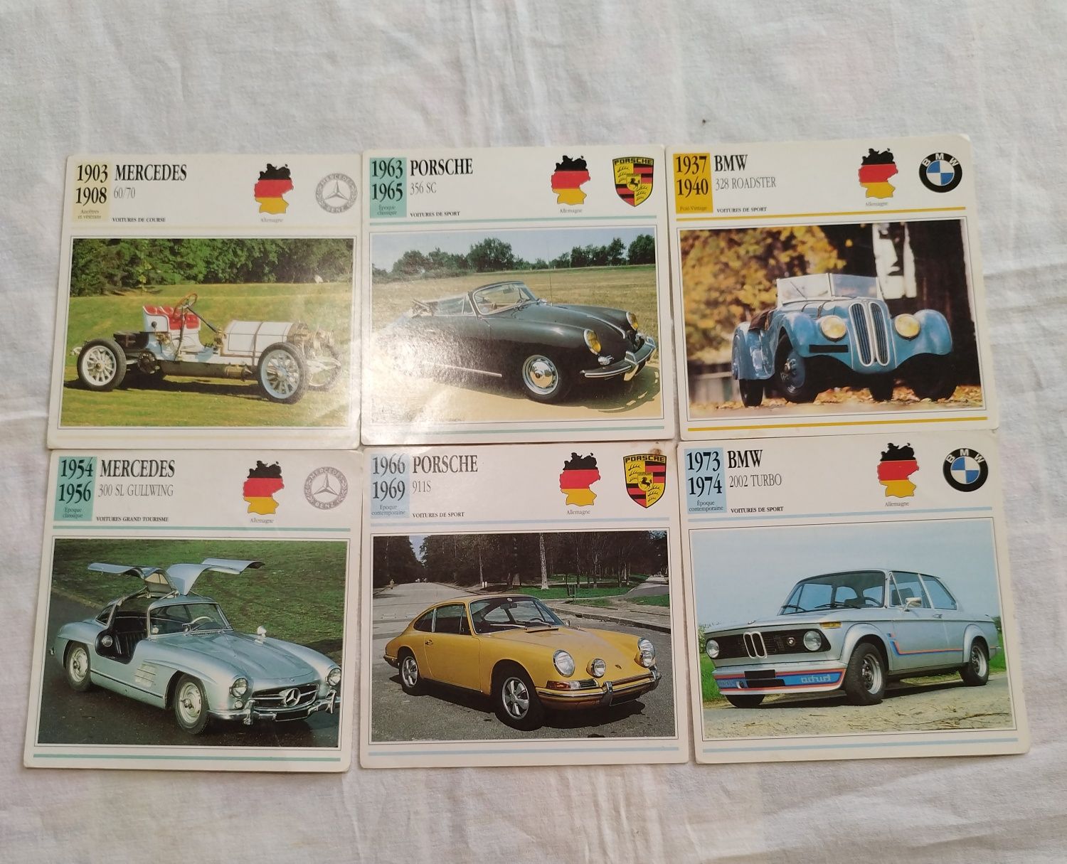Ретро 55бр. немски картички карти на ретро коли