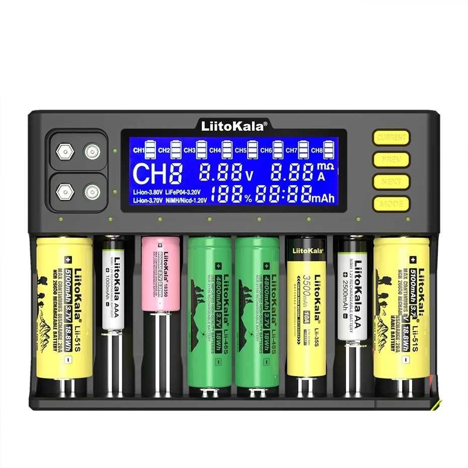 Liitokala Lii-S8 Професионално зарядно за 8 батерии