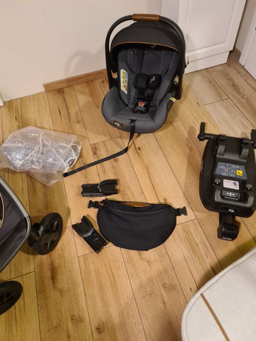 Ĵoie Finiti Signature 3 in 1 crem/gri, cu baza isofix set complet