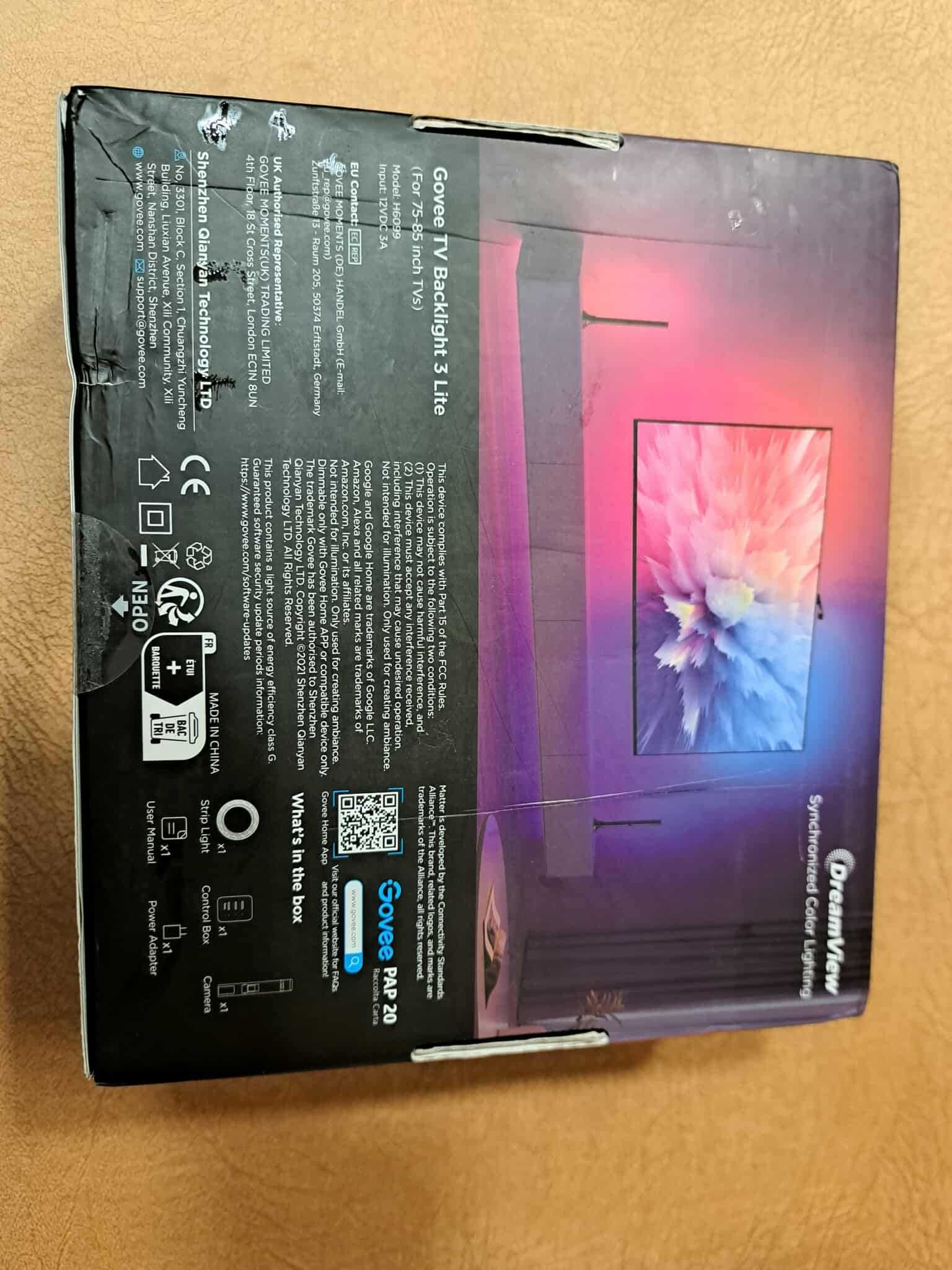 Govee TV Backlight 3 Lite RGBIC 75-85 in и Govee Backlight Т2 55-65 in