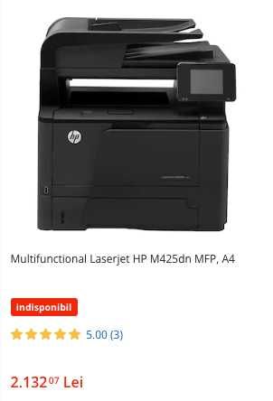 Imprimanta si Scaner LaserJet HP M425dn MFP, A4