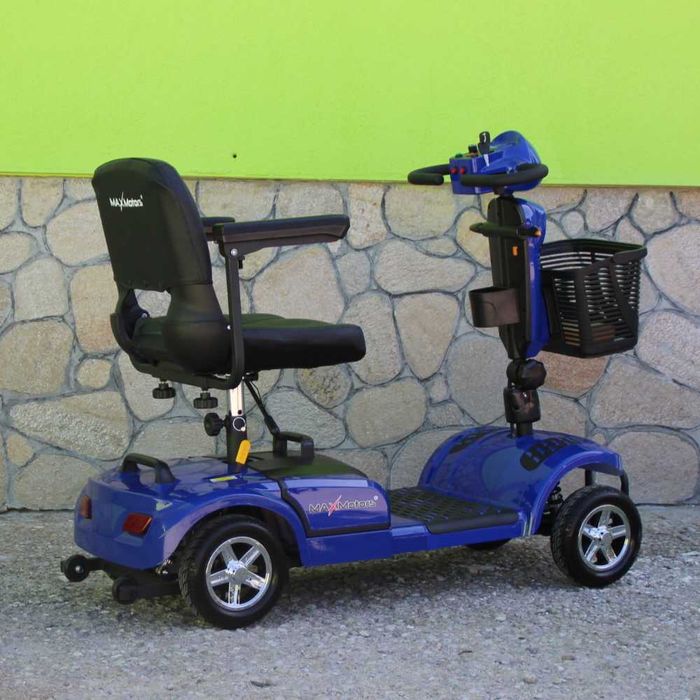 Инвалидна ел. четириколка Maxmotors 350W сваляема батерия BLUE