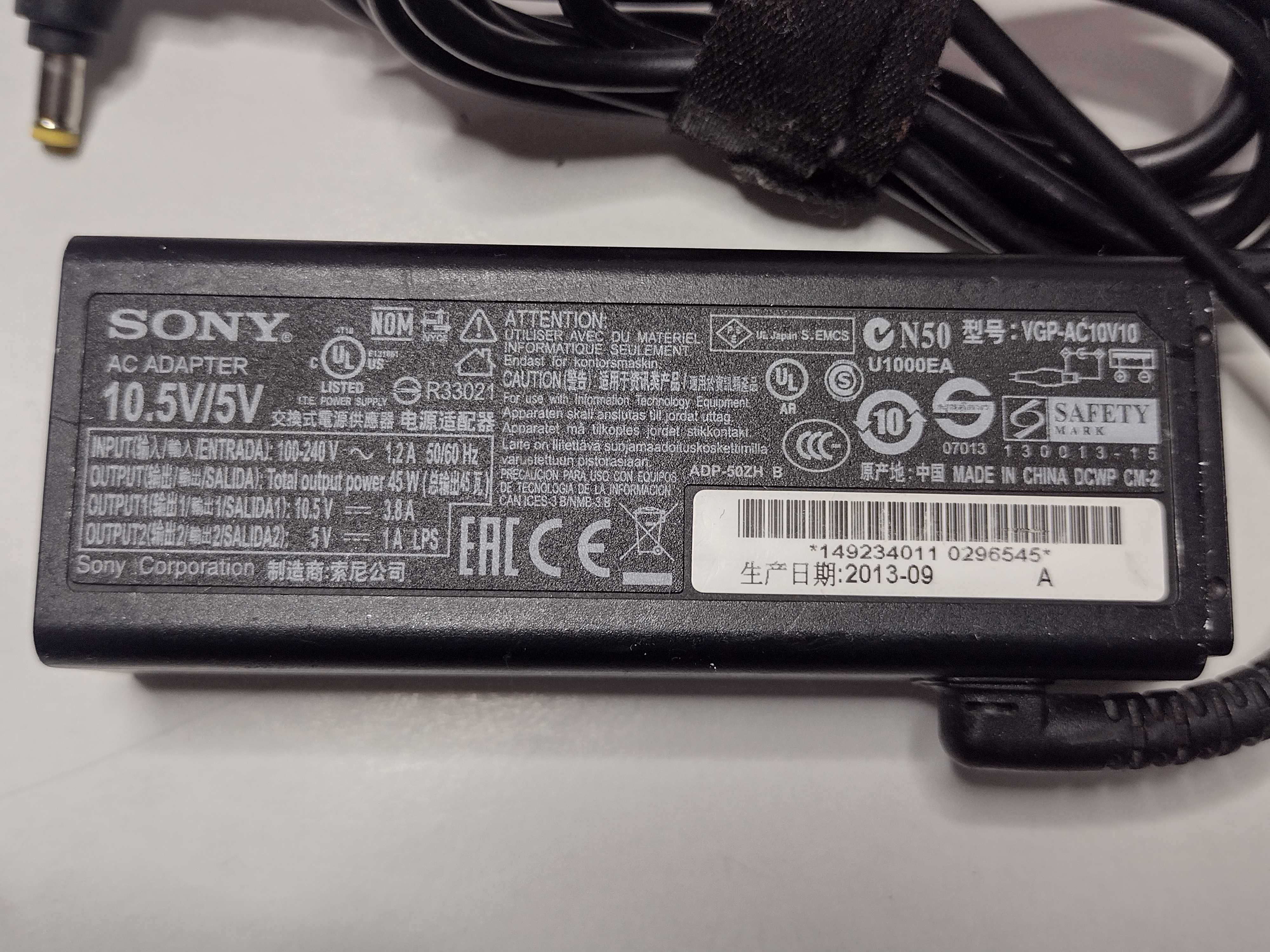 Incarcator alimentator laptop original SONY VGP-AC10V10 45W