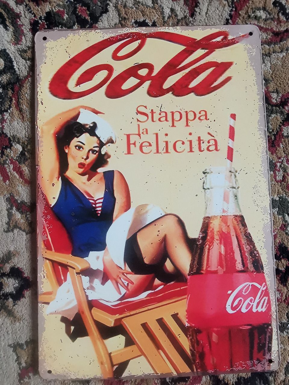 Tablii metalice vintage Fanta Coca Cola