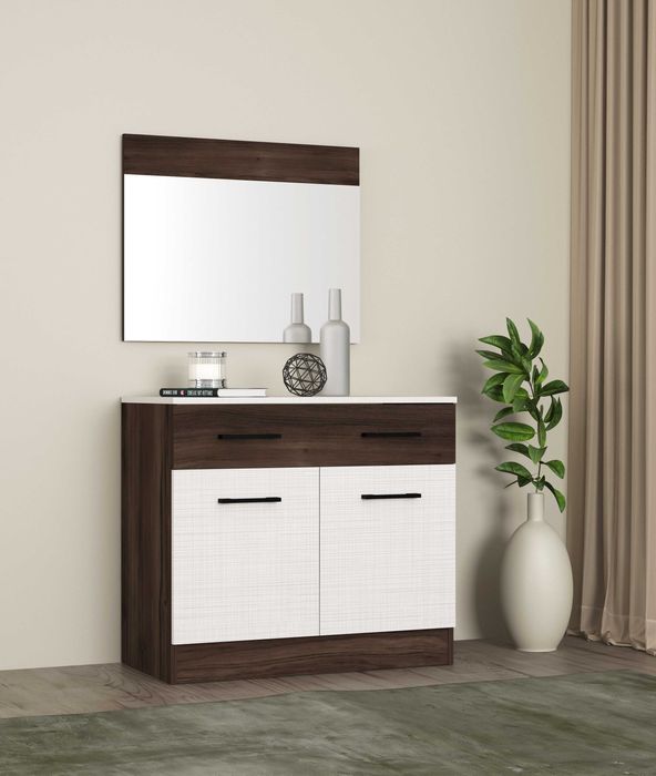 Спален комплект Мелани 2 лино бланко / венге ристрето