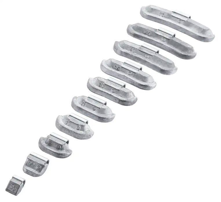 Cutie contragreutati pentru jante tabla 50 grame - 50 buc - pb