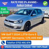 Posibilitate rate /Oferim Garanție~Golf 7~2014~1.2 benzin~E5~hatchback