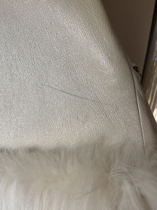 Haina piele cu  blana vulpe