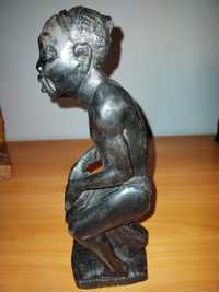 Statueta africană, lemn masiv