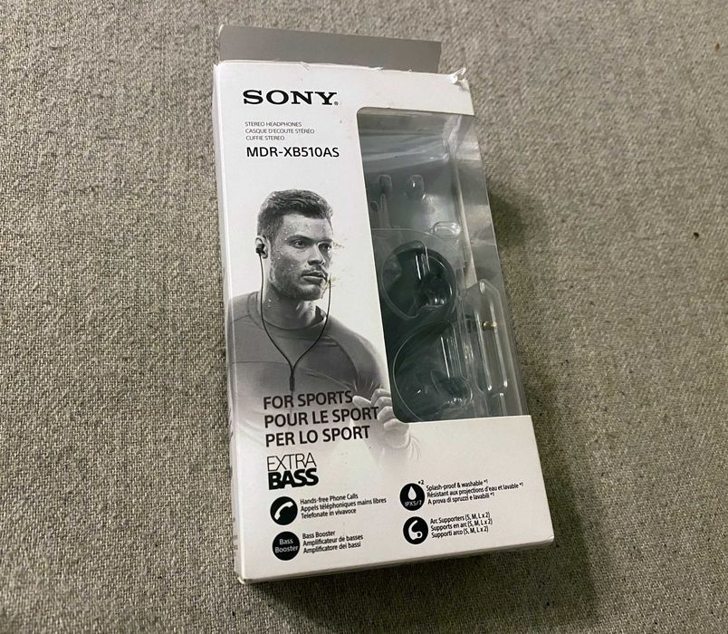 Căști Sony MDR-XB510AS Extra Bass Sport rezistente la apă IPX5
