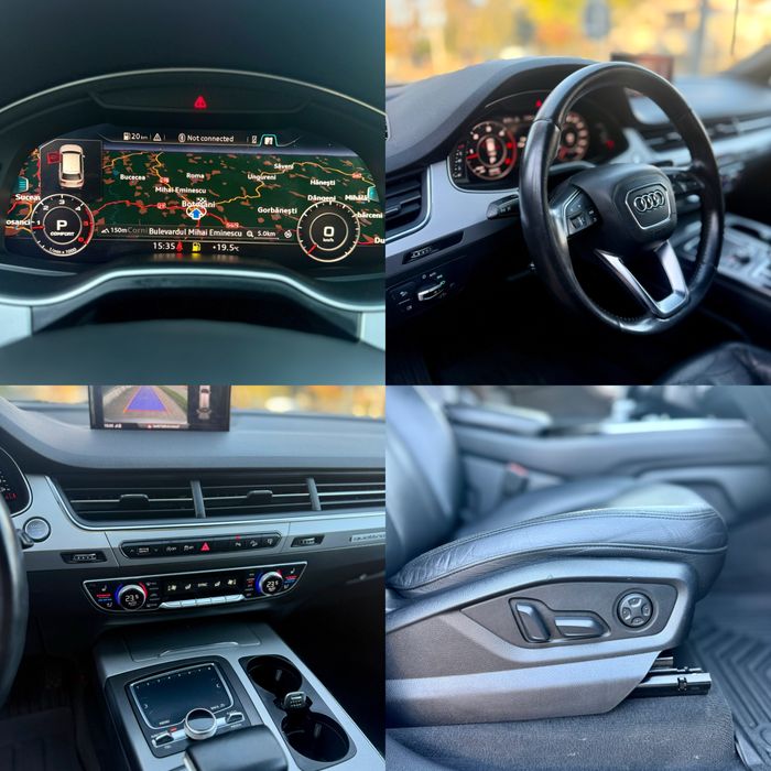 • Audi Q7 2016 • 3.0 Diesel 272 cp / Ventilatie / Cockpit • Parc Auto