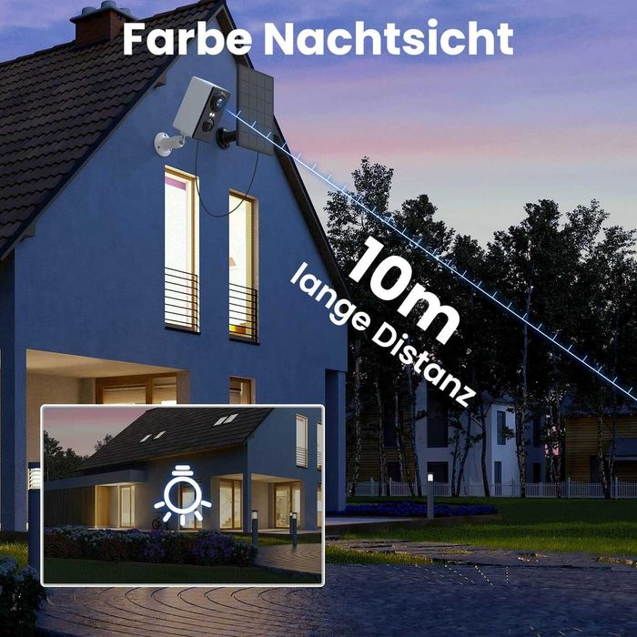 Elemage ZS- GQ3 2K камера акумулаторна със соларен панел.