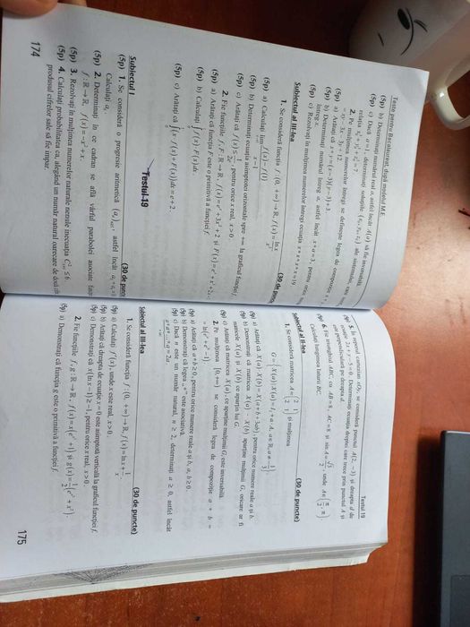 Culegere de matematica pentru bacalaureat 2022