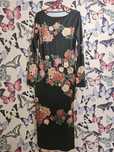 Rochie lungă cu imprimeu floral