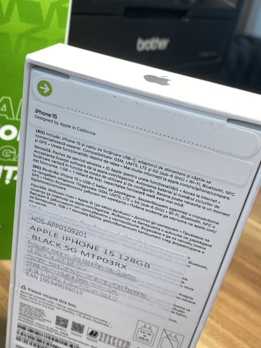 iPhone 15 / 128 GB / Sănătate baterie 100% /Nou sigilat