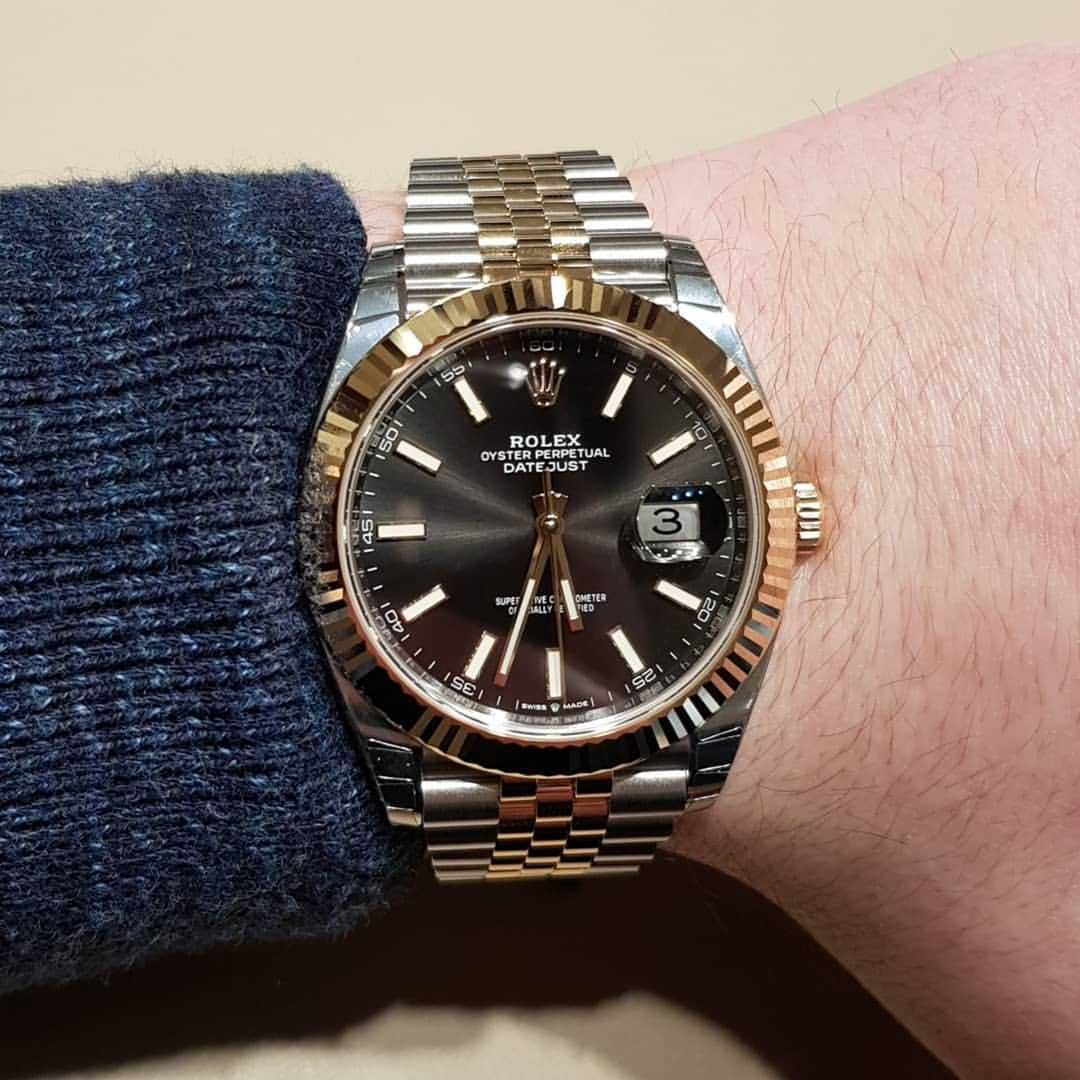 rolex datejust 41mm двуцветен